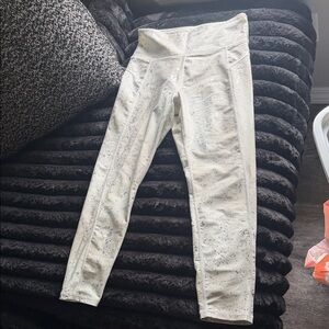 Marika Sparkly Silver and Gray Leggings